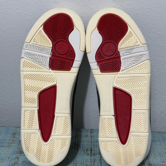 Jordan Flight Court-Anthracite Sail Varsity Red/White Men's Sz 8 HF3255-002 - Picture 7 of 8